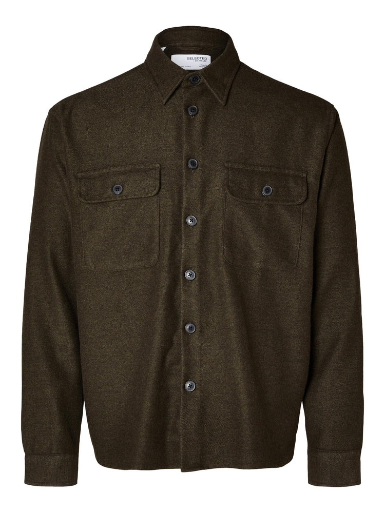 
                  
                    SLHLOOSEMASON Forest Night Twill Over Shirt
                  
                