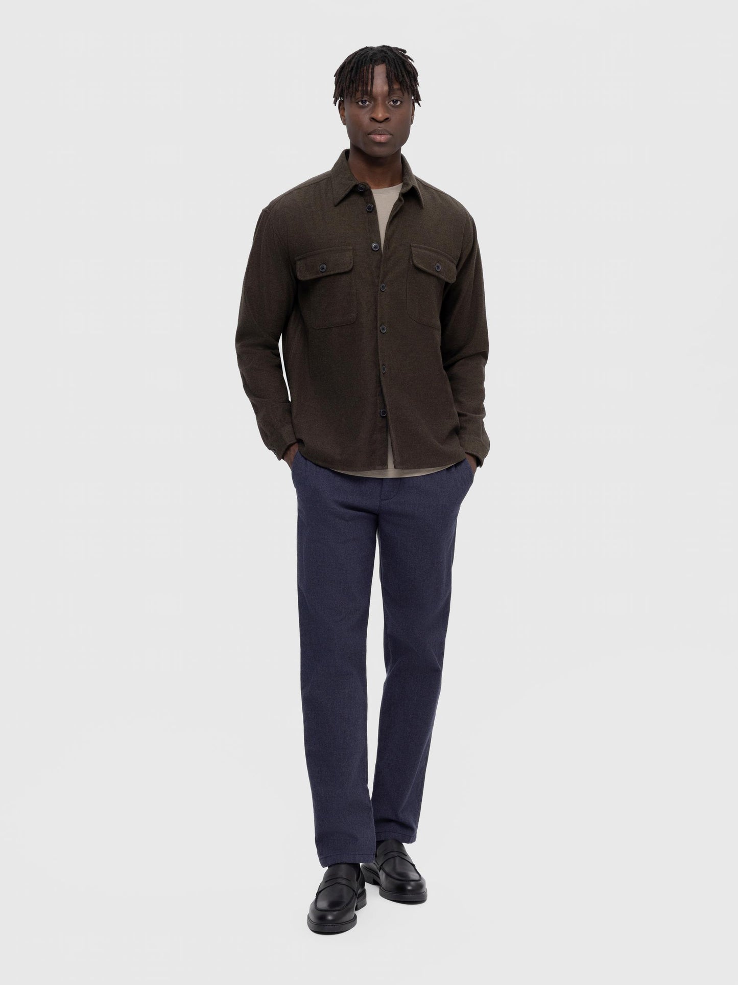 
                  
                    SLHLOOSEMASON Forest Night Twill Over Shirt
                  
                
