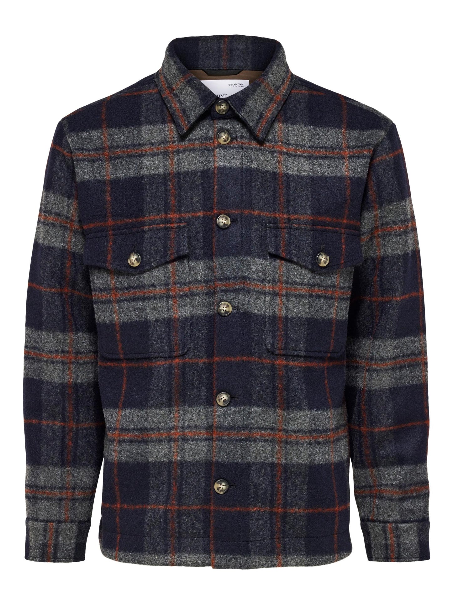 
                  
                    SLHARCHIVE Navy Blazer Over Shirt
                  
                