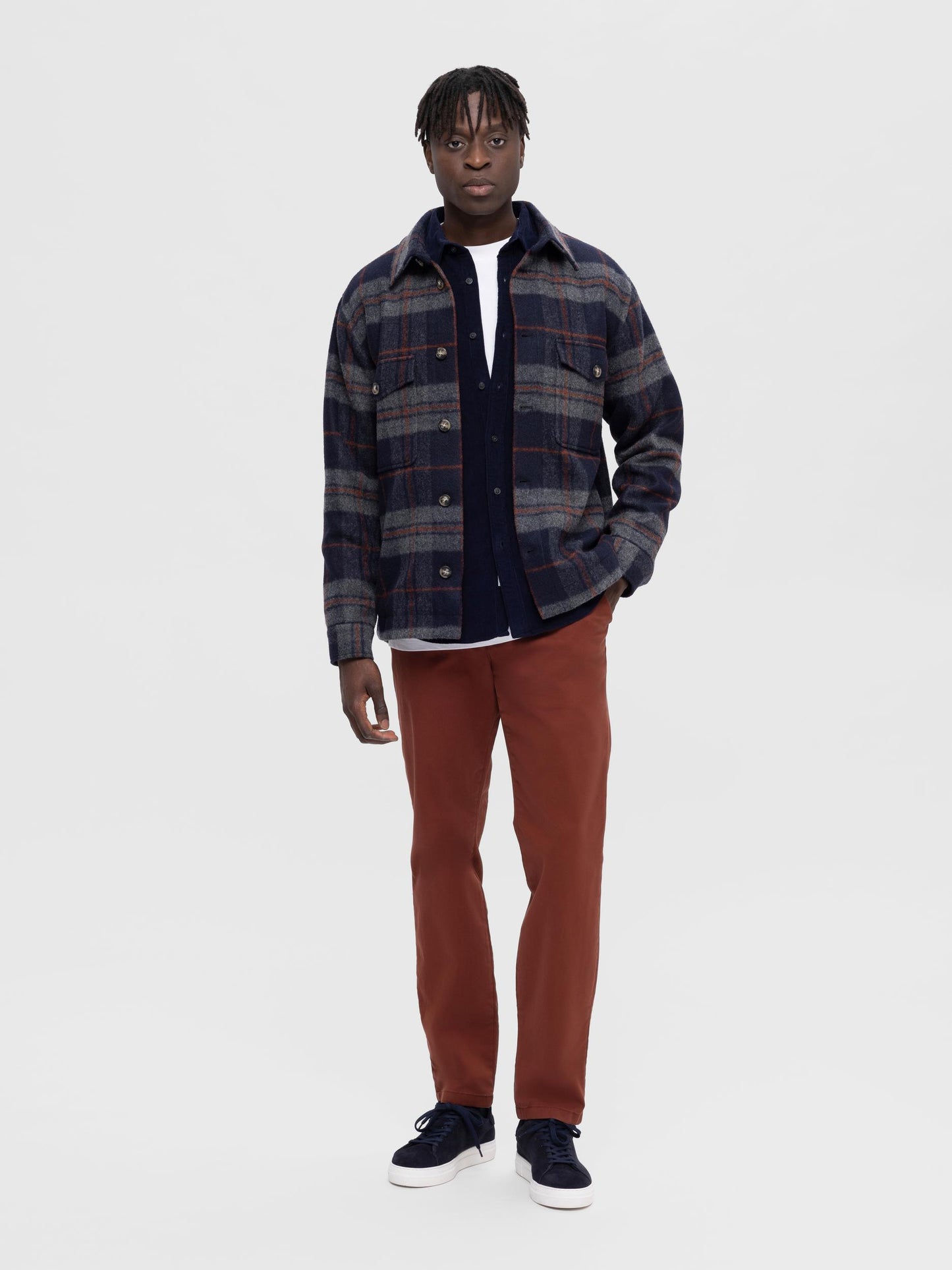 
                  
                    SLHARCHIVE Navy Blazer Over Shirt
                  
                