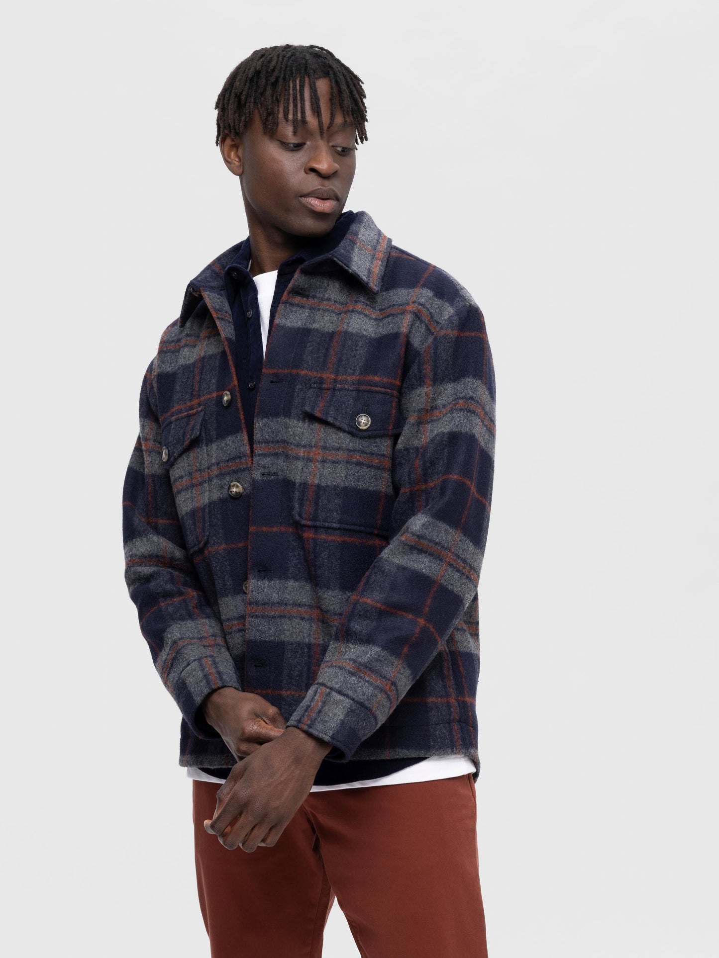 
                  
                    SLHARCHIVE Navy Blazer Over Shirt
                  
                