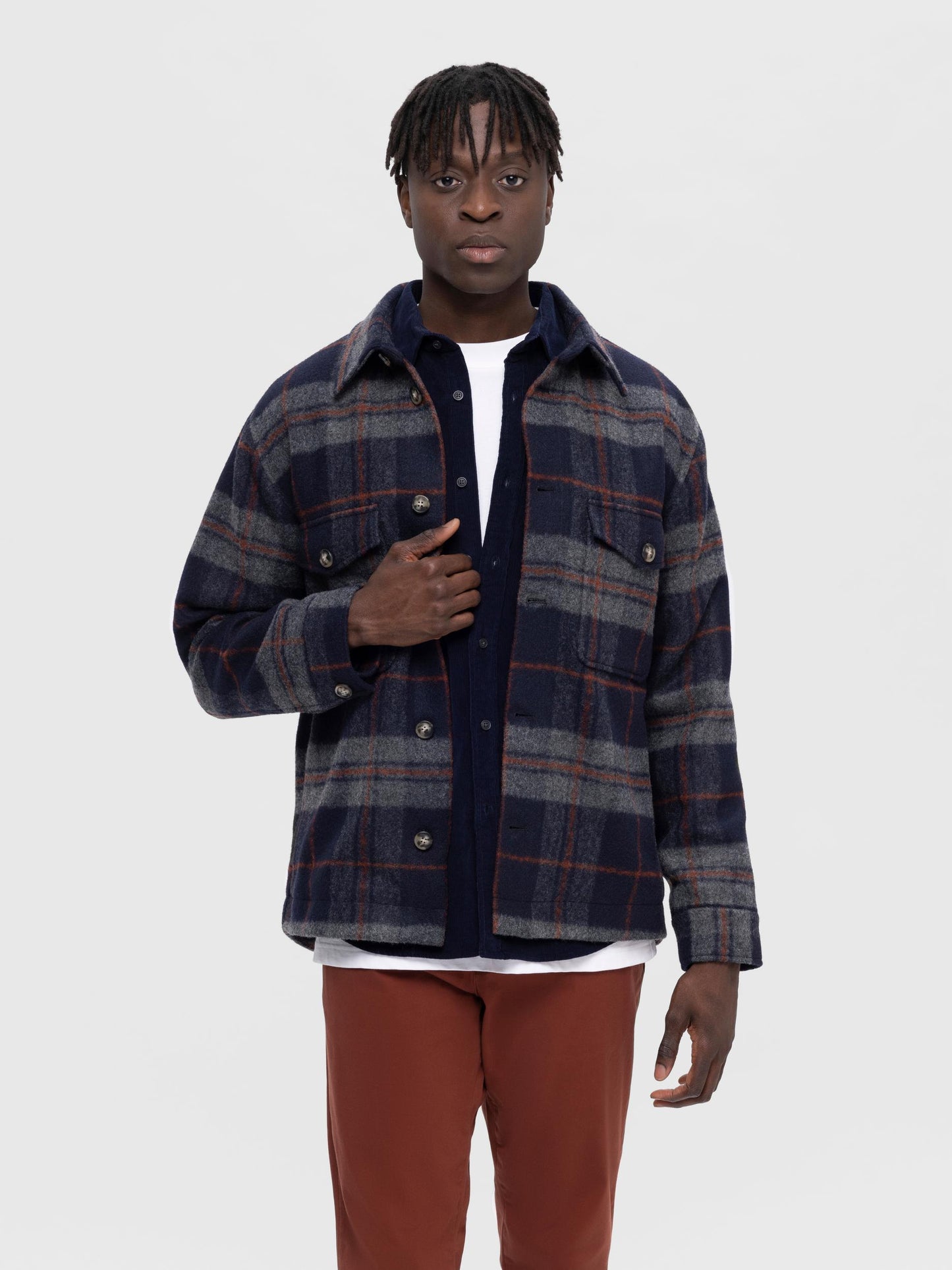 
                  
                    SLHARCHIVE Navy Blazer Over Shirt
                  
                