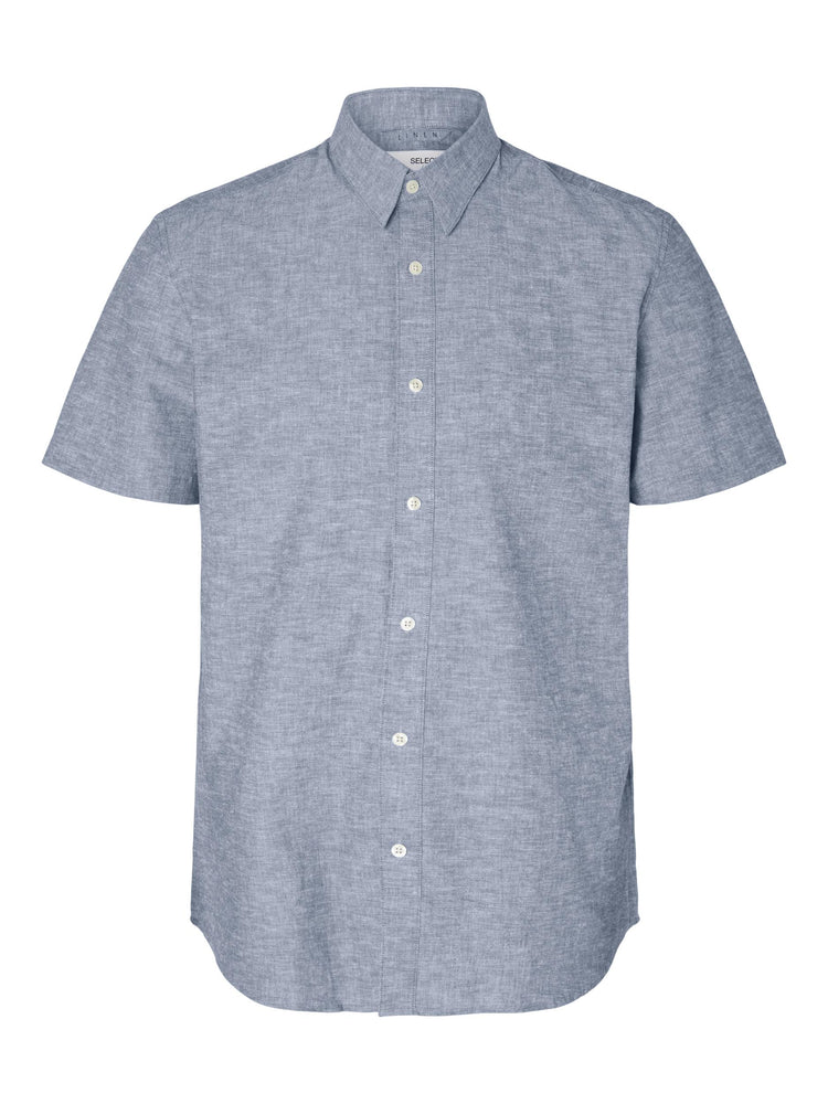 
                  
                    SLHSLIMNEW-LINEN Medium Blue Denim Classic Shirt
                  
                