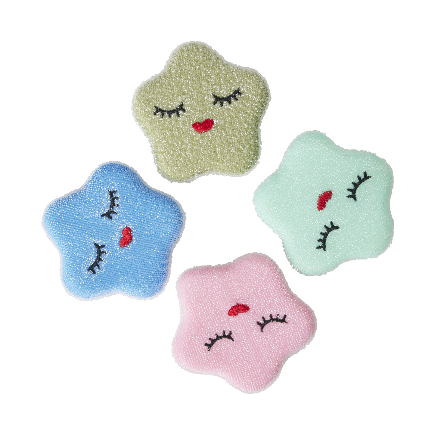 Bunte sternförmige Küchenschwämme im Set  