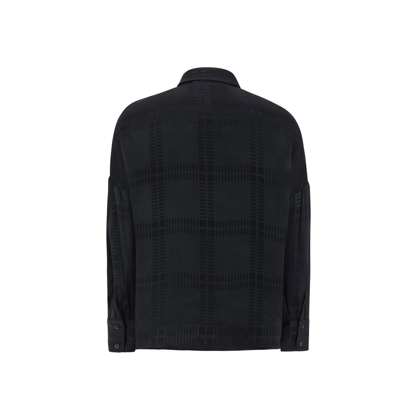 
                  
                    SRAIDA Check Jacquard Black Blouse
                  
                