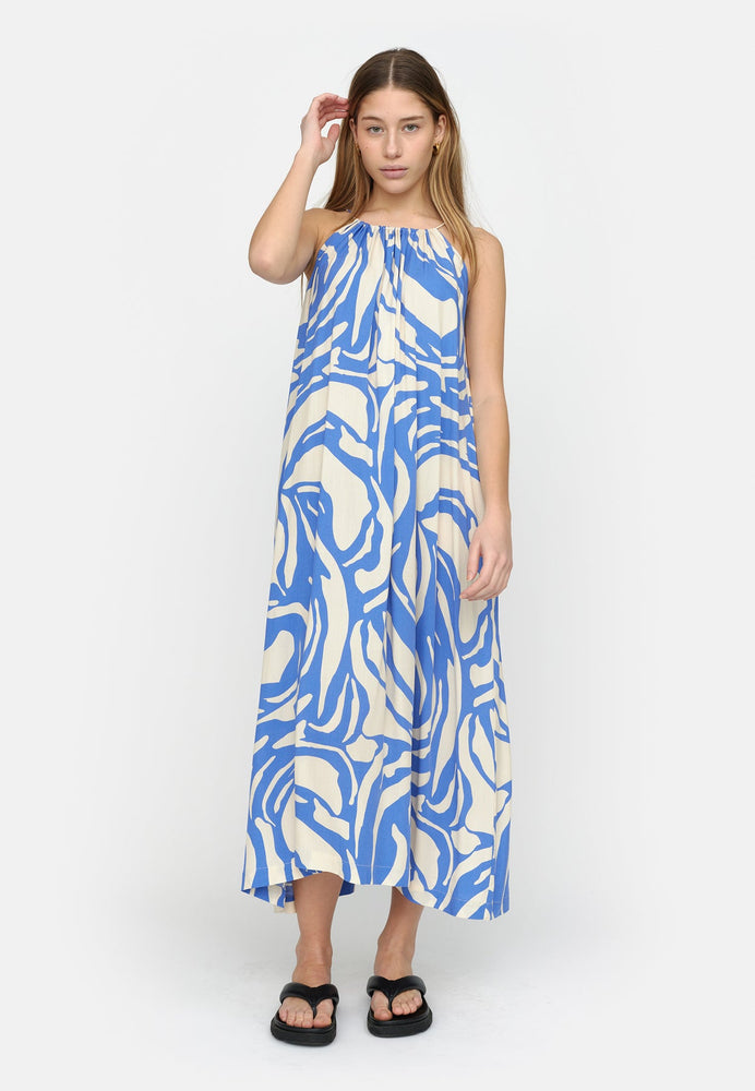 
                  
                    SRMIO Two Tone Amparo Blue Print Midi Dress
                  
                