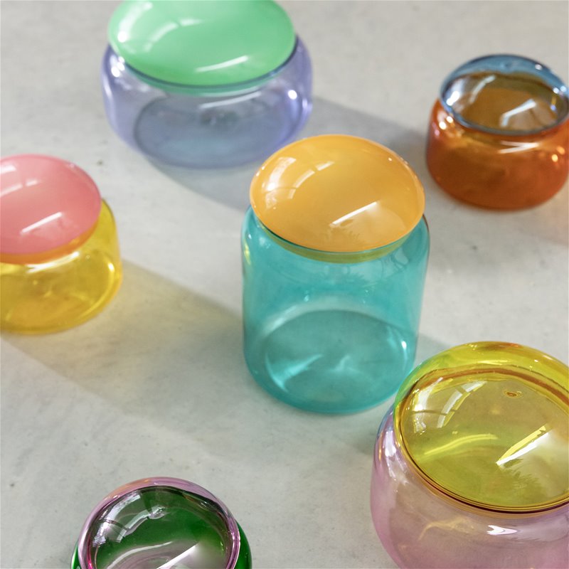 
                  
                    Fliederfarbenes Puffy-Glas
                  
                
