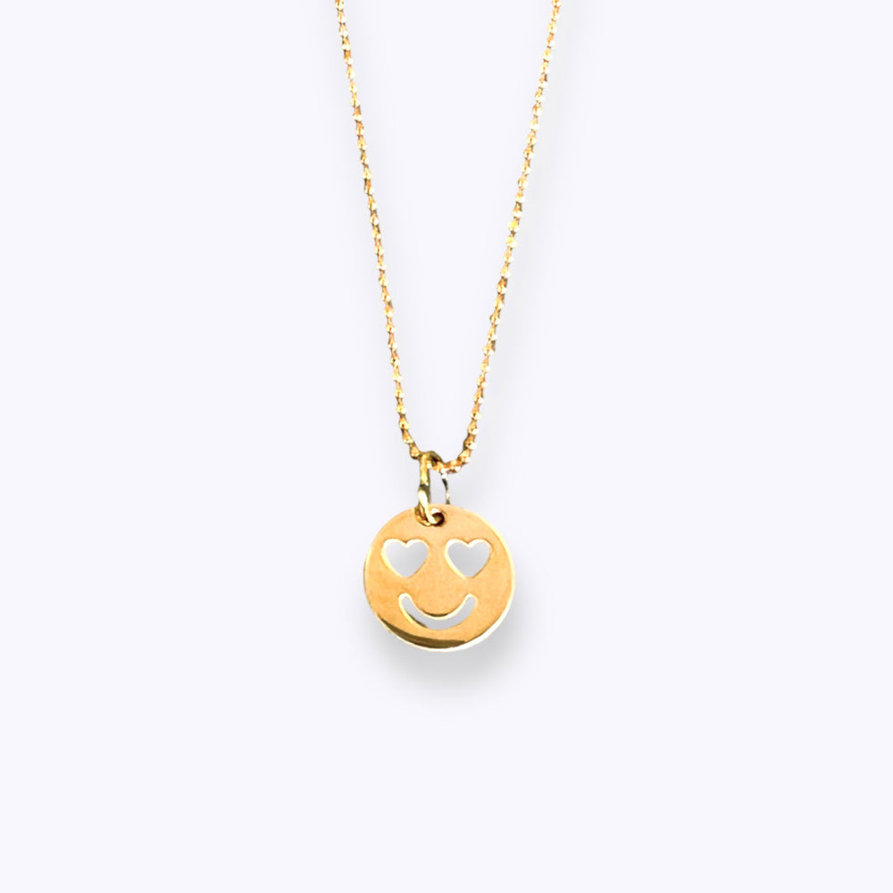 Golden Smiley Necklace