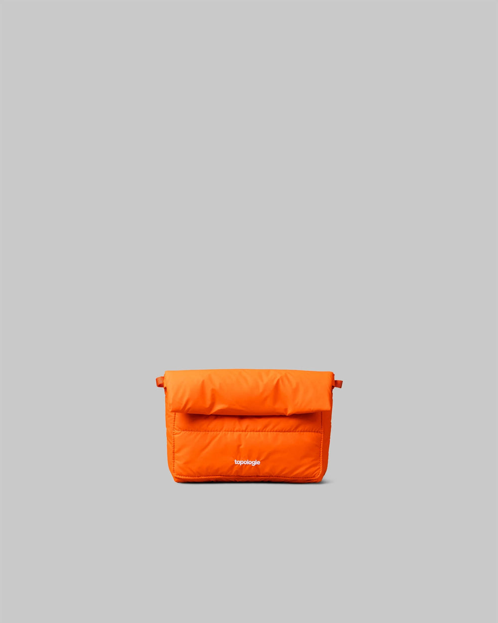 Charred Desert Puffer Musette Mini Bag With Black Reflective Rope Strap