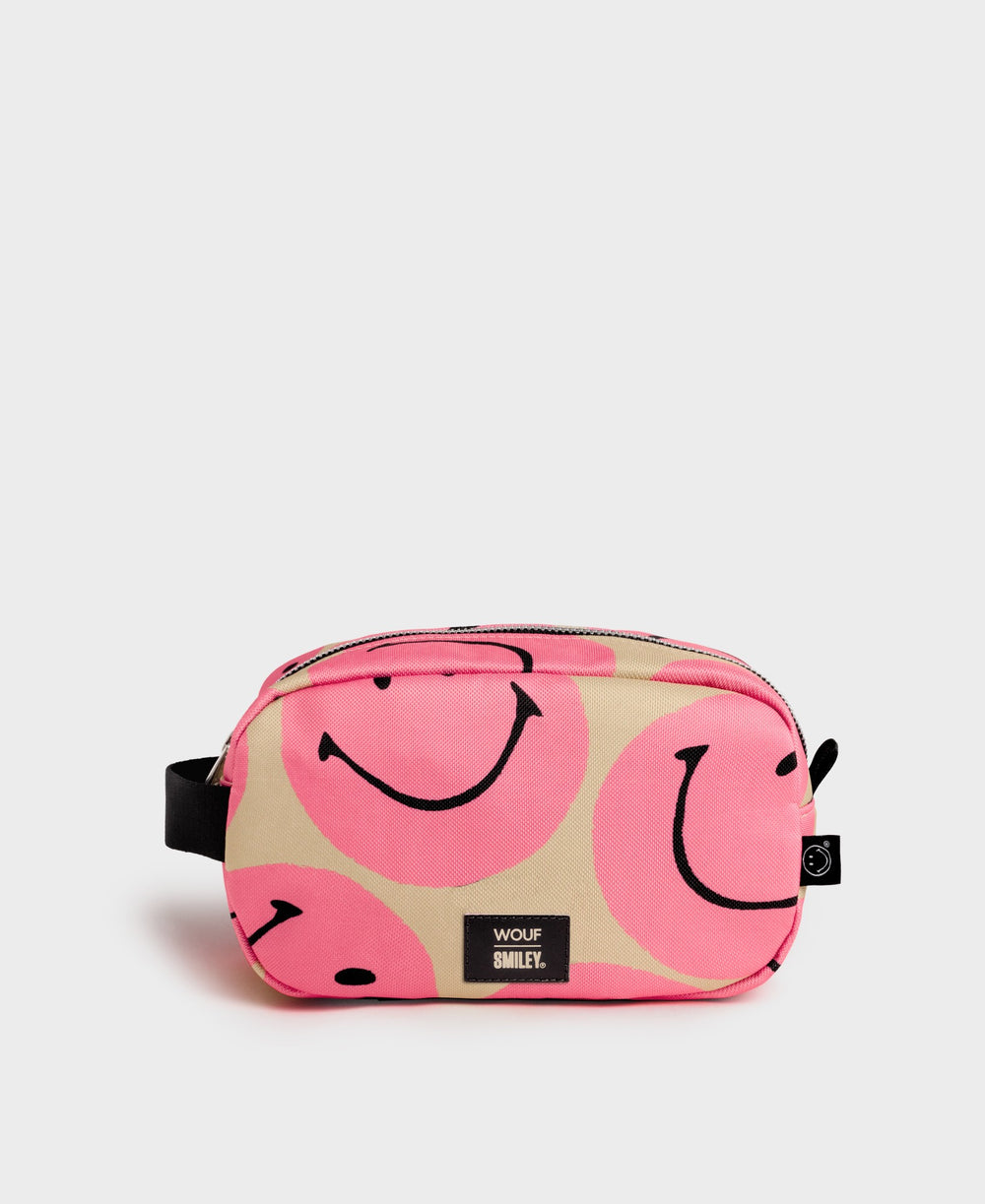 Small Pink Smiley® Toiletry Bag