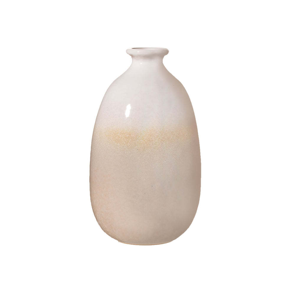 Graue, tauchglasierte Ombre-Vase
