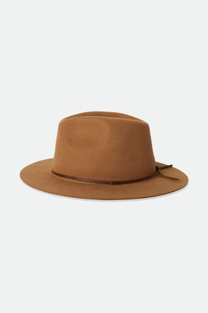 
                  
                    WESLEY Golden Brown Packable Fedora Hat
                  
                