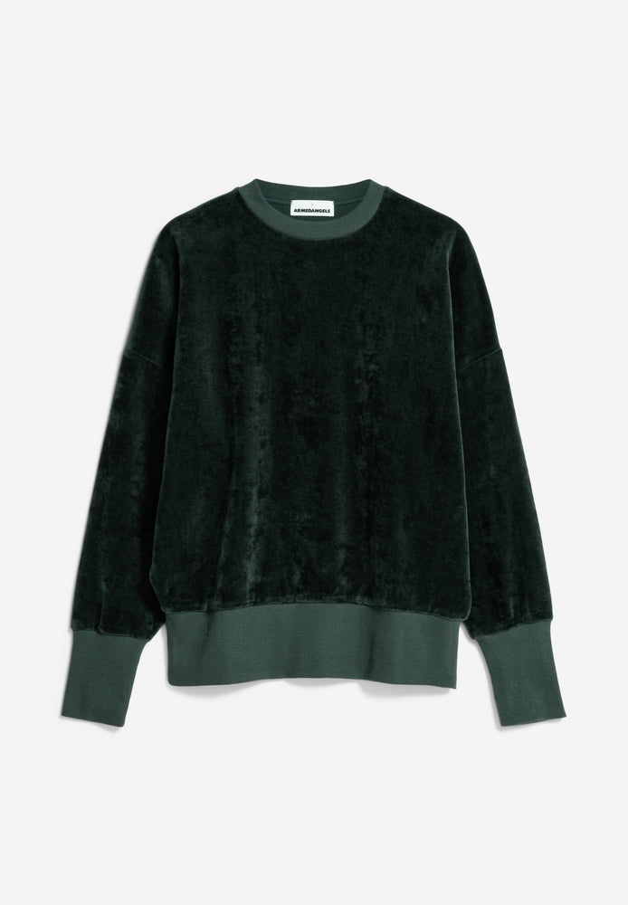 
                  
                    AANNY LOU VELVET Carbon Green Jumper
                  
                