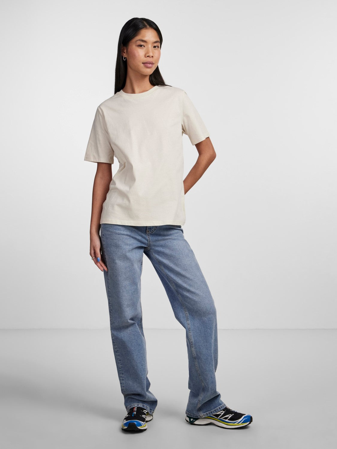
                  
                    PCRIA Birch Solid T-Shirt
                  
                