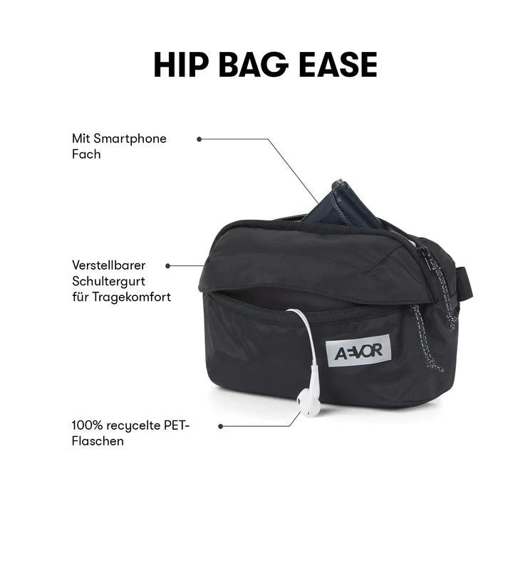 
                  
                    Ripstop Black Ease Hip Bag
                  
                