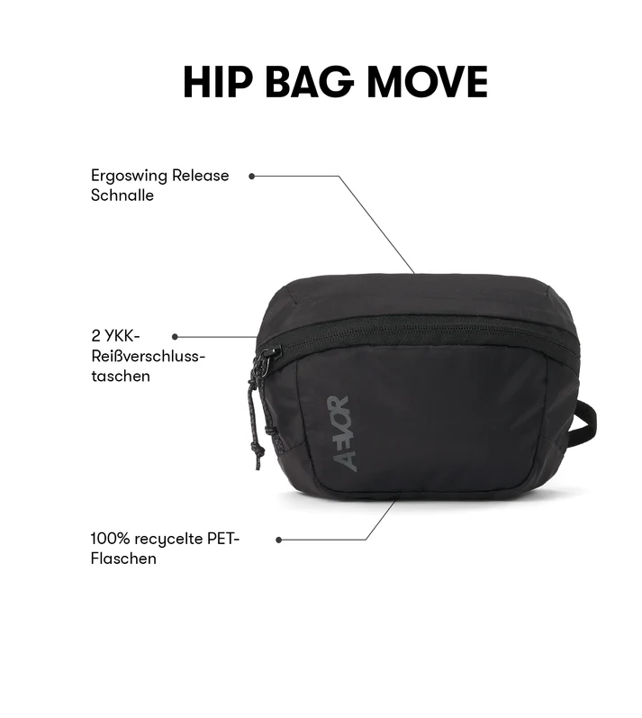 
                  
                    Ripstop Black Move Hip Bag
                  
                