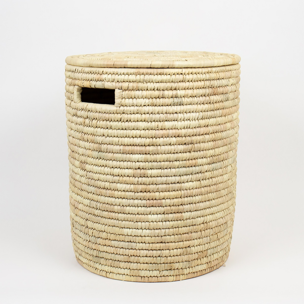 Small Natural Palm Laundry Basket