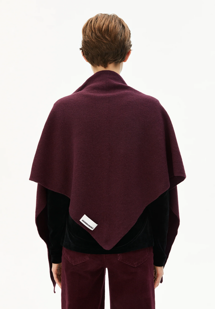 
                  
                    BRYANAA Dark Cranberry Triangle Scarf
                  
                