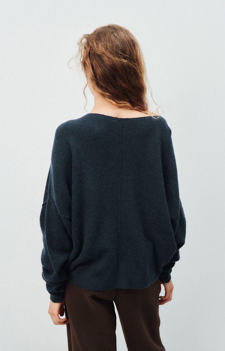 
                  
                    DAMSVILLE Marineblau-schwarzer Melange-Pullover
                  
                