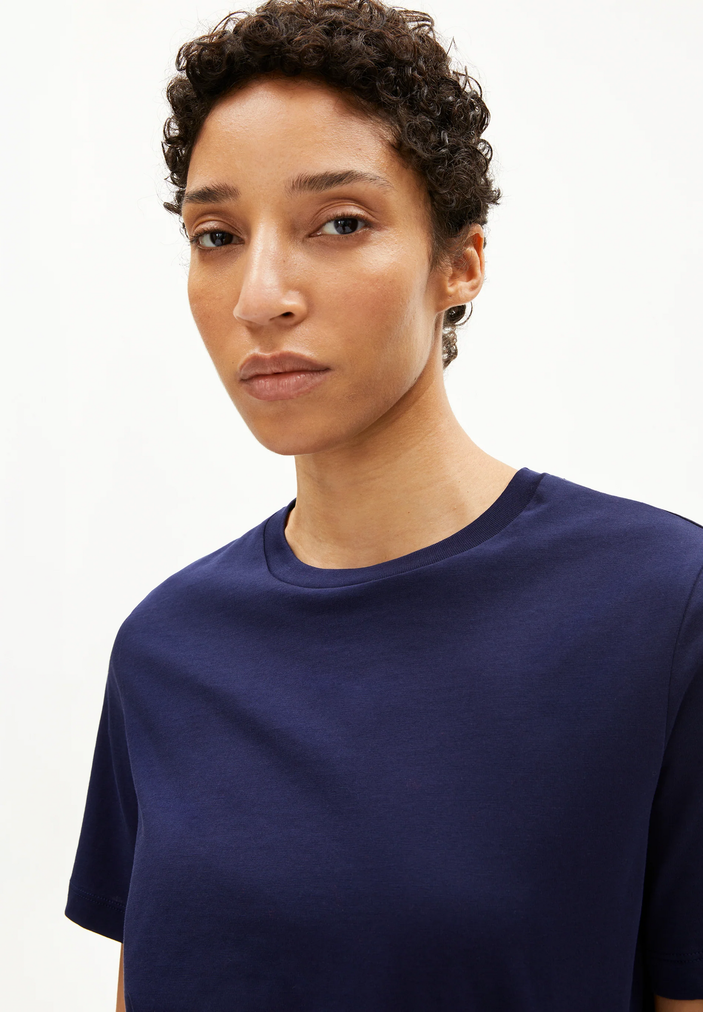 
                  
                    LUALAA Tinted Navy T-Shirt
                  
                