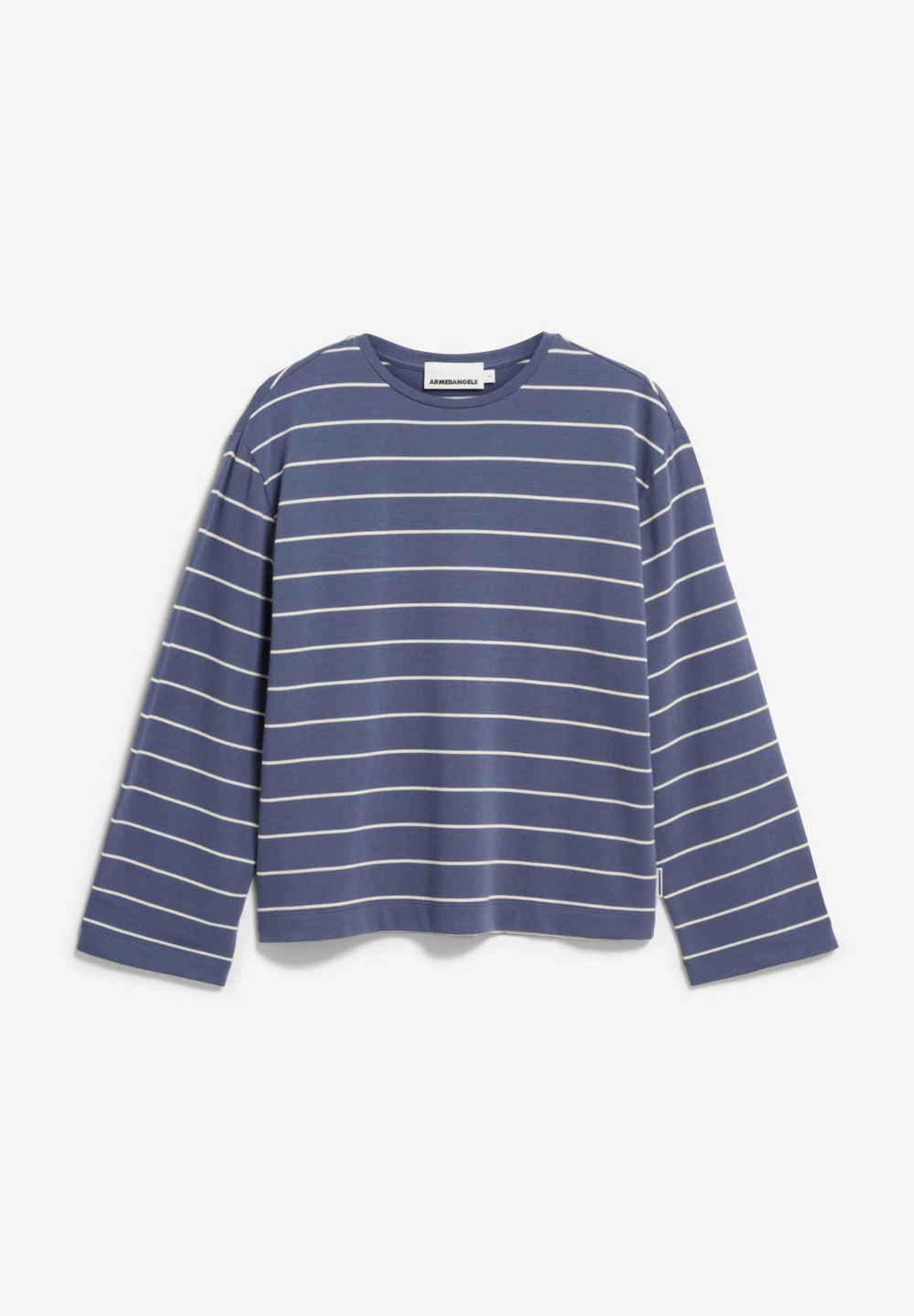 MARYNAA Nightshadow Oatmilk Fine Stripe Long Sleeve