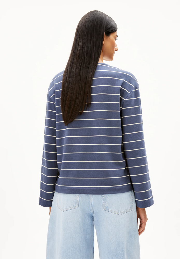 
                  
                    MARYNAA Nightshadow Oatmilk Fine Stripe Long Sleeve
                  
                