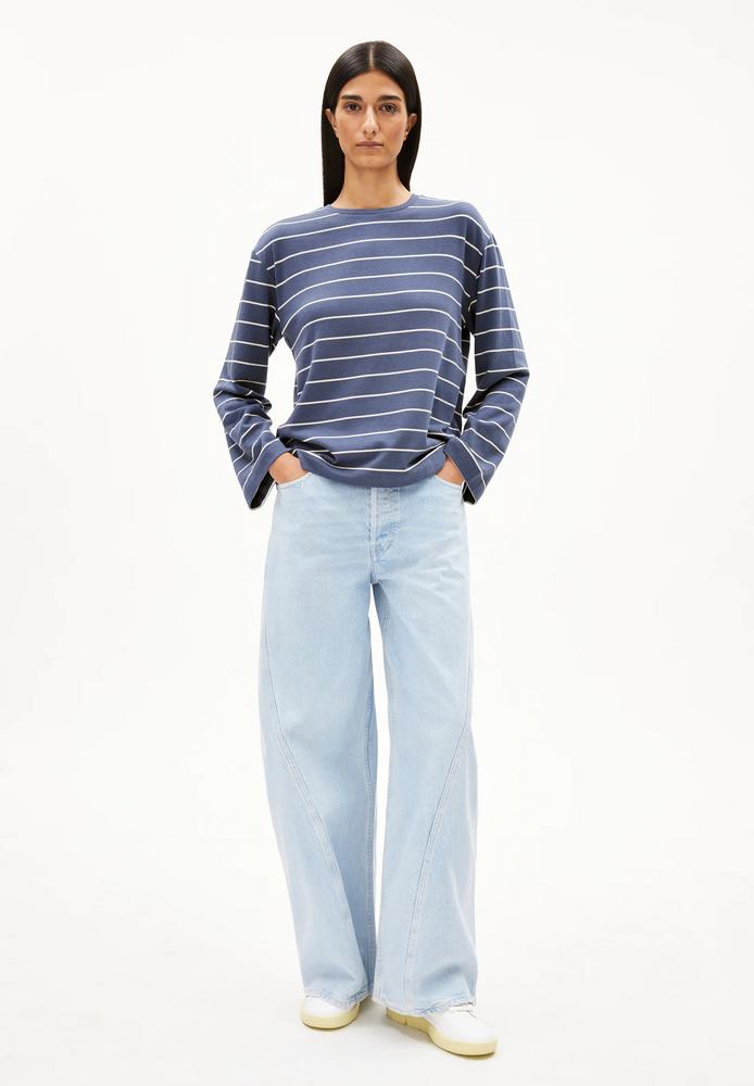 
                  
                    MARYNAA Nightshadow Oatmilk Fine Stripe Long Sleeve
                  
                