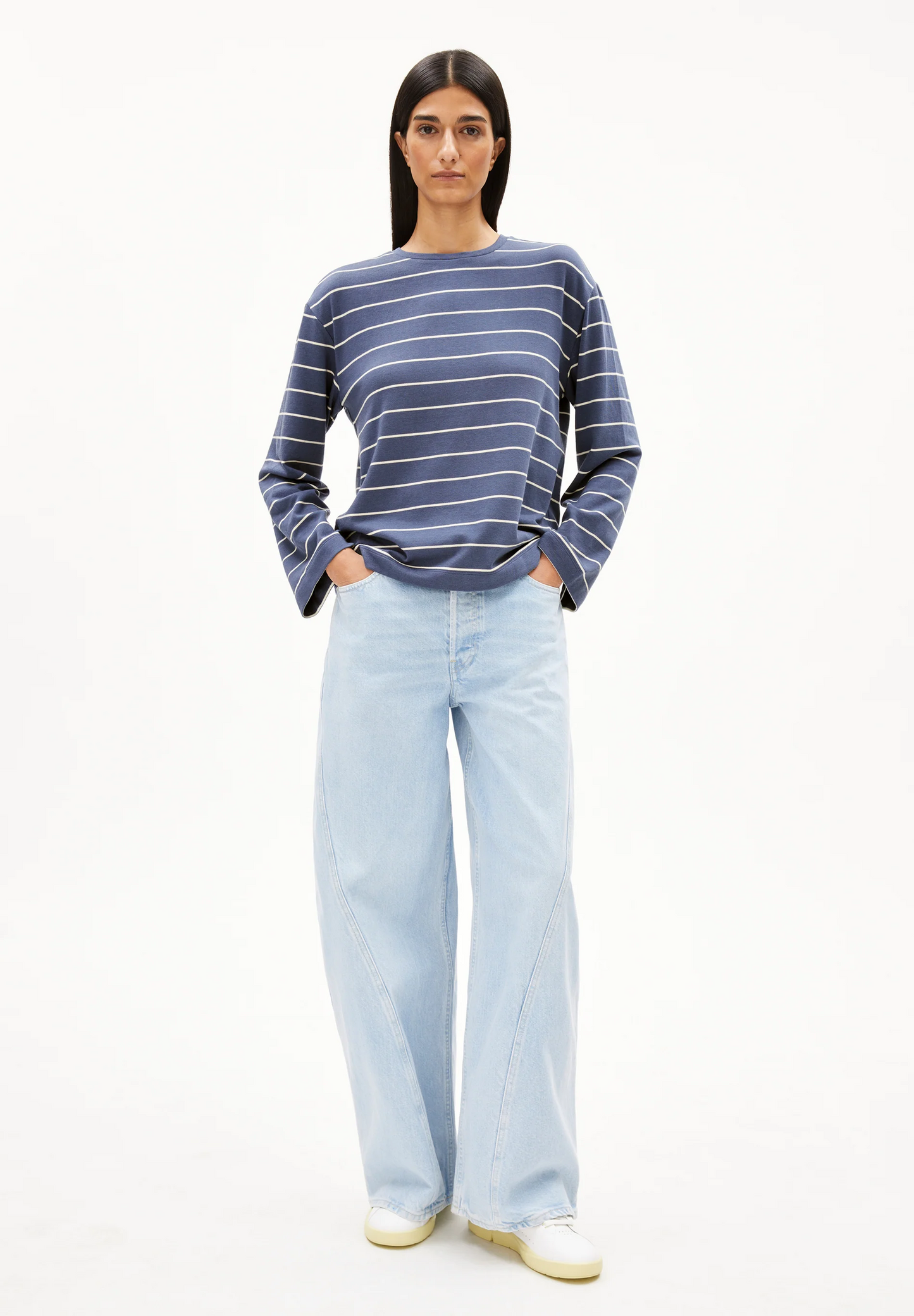 
                  
                    MARYNAA Nightshadow Oatmilk Fine Stripe Long Sleeve
                  
                