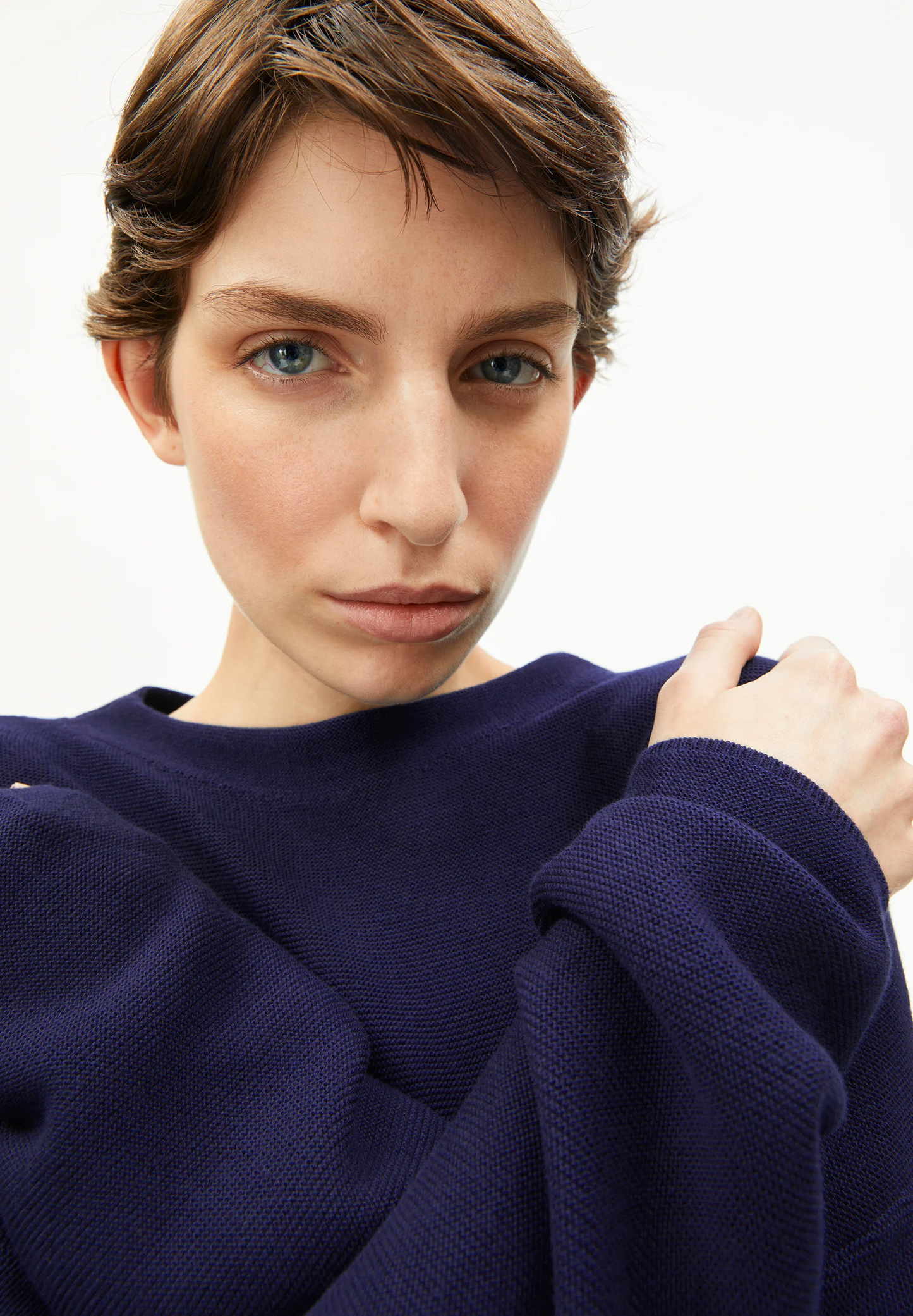 
                  
                    MERINAA LINKS LINKS Tinted Navy Jumper
                  
                