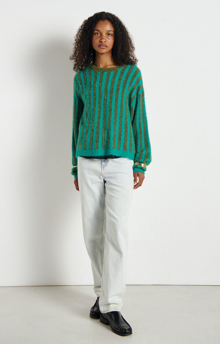 
                  
                    NENYBAY Mint Khaki gestreifter Pullover
                  
                