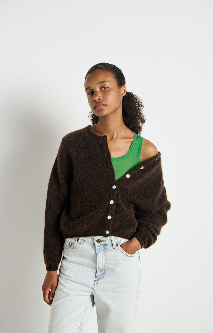 
                  
                    VITOW Coffee Melange Cardigan
                  
                