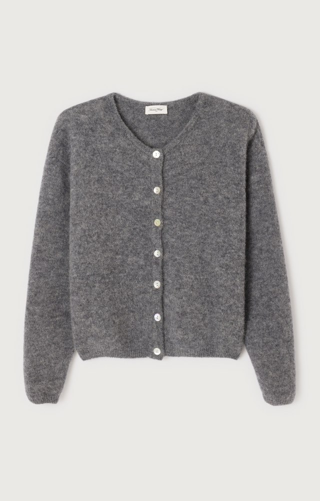 
                  
                    VITOW Steel Melange Cardigan
                  
                