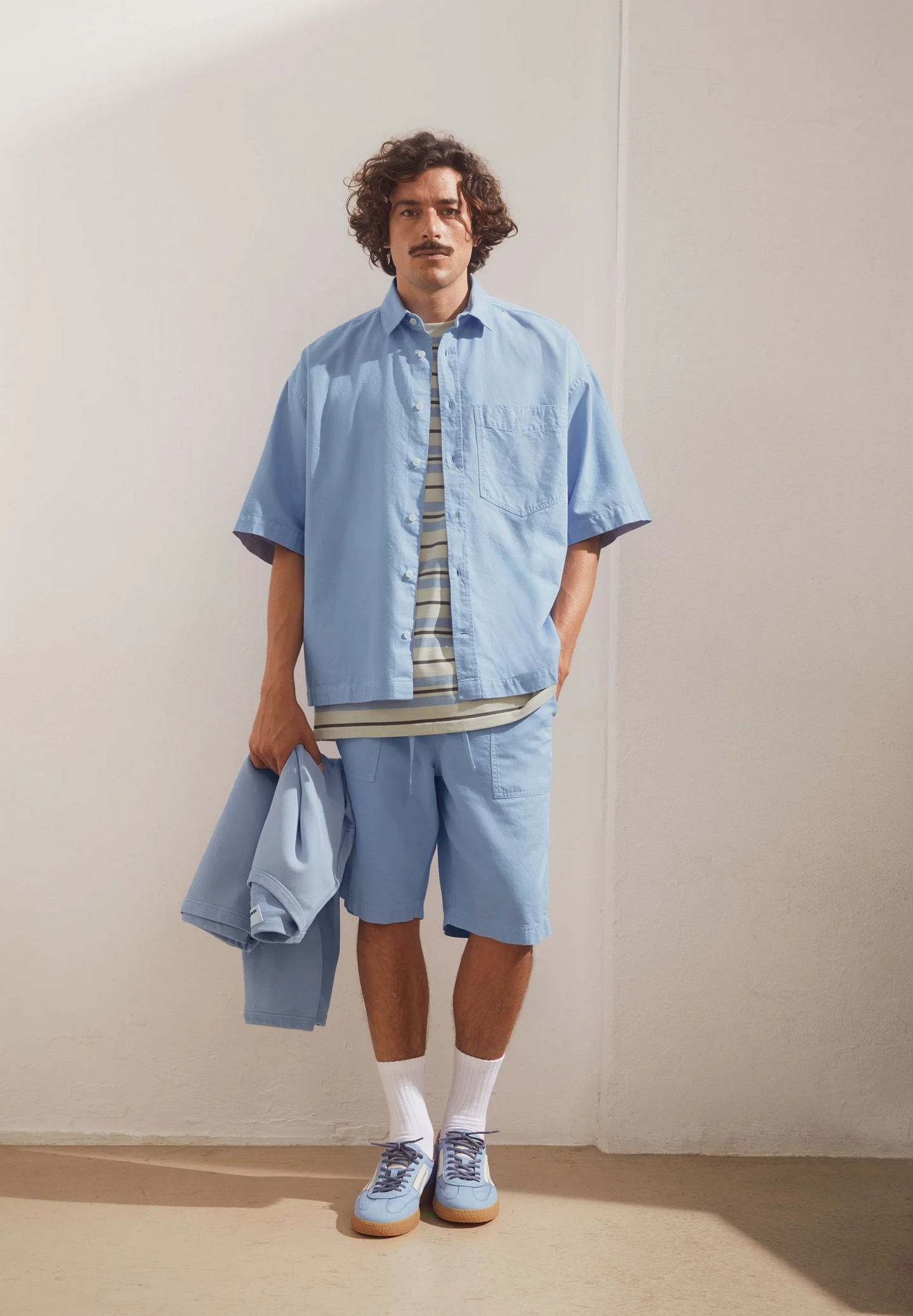 
                  
                    Wedgwood Cotton Lino Shortsleeve Shirt
                  
                