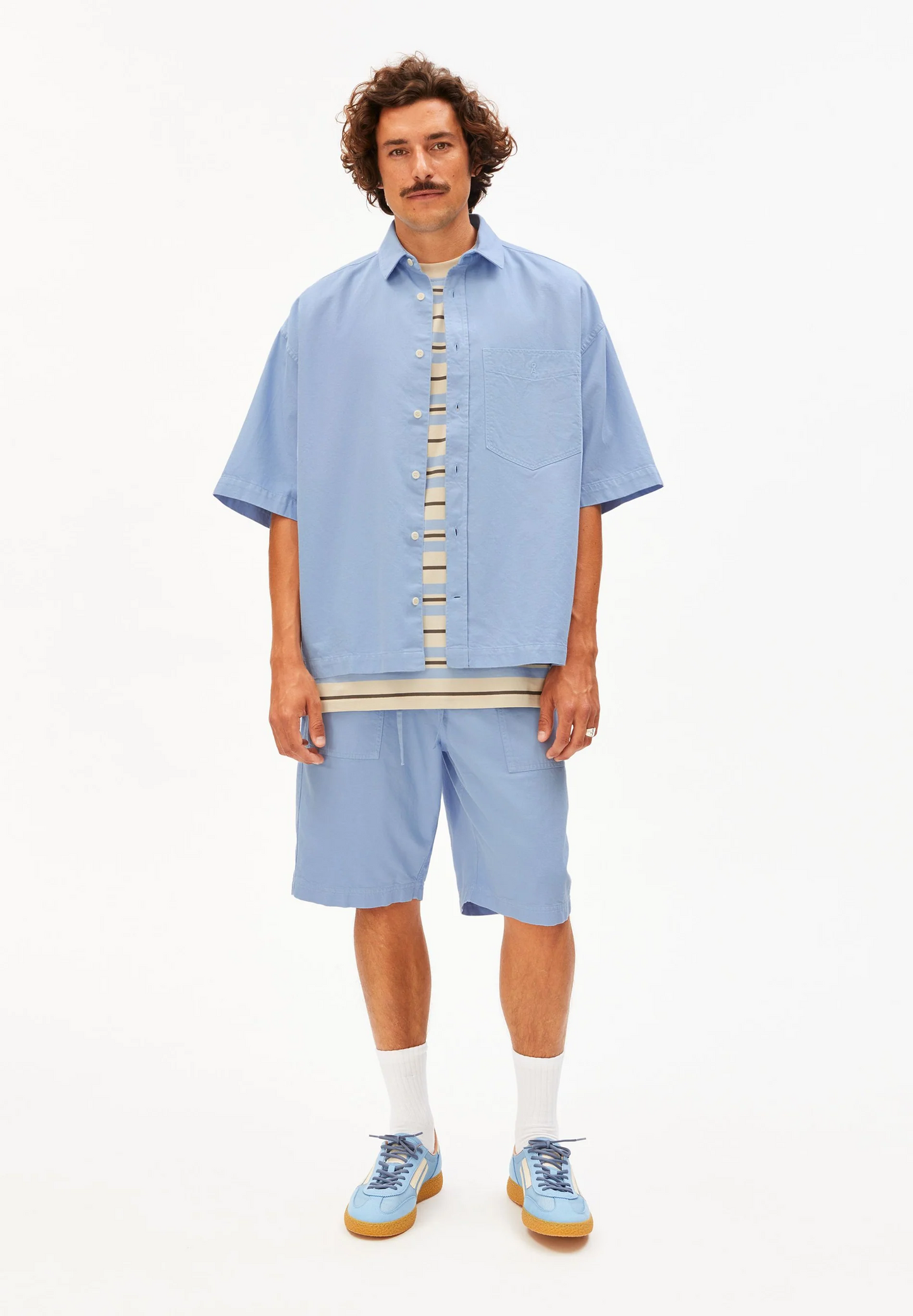 
                  
                    Wedgwood Cotton Lino Shortsleeve Shirt
                  
                