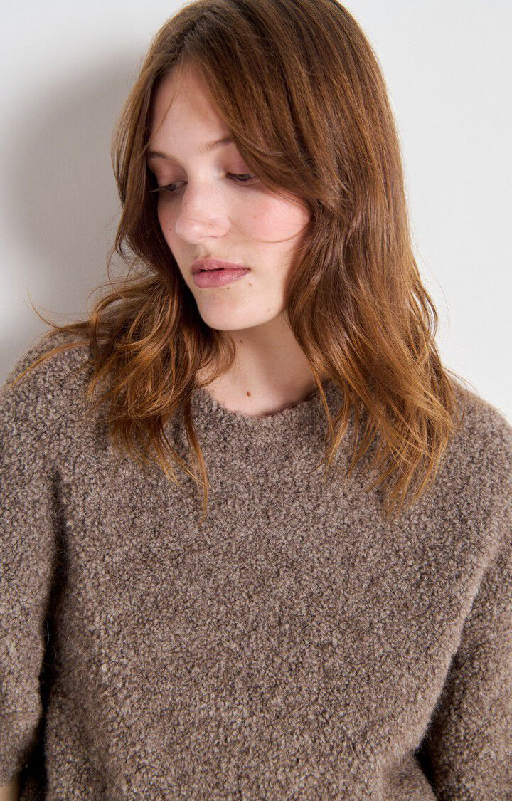 
                  
                    ZOLLY Taupe Melange Kurzarmpullover
                  
                