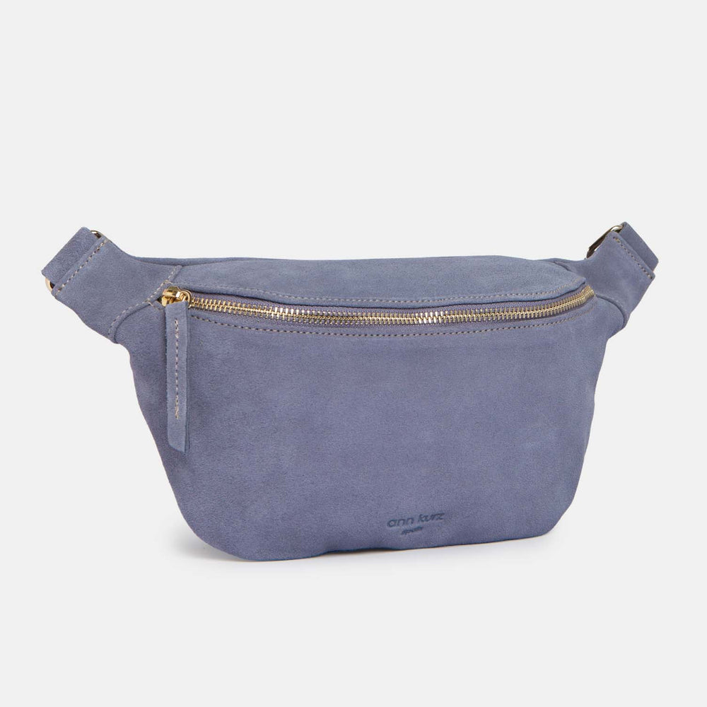 Lavander Blue Suede Leather Bag