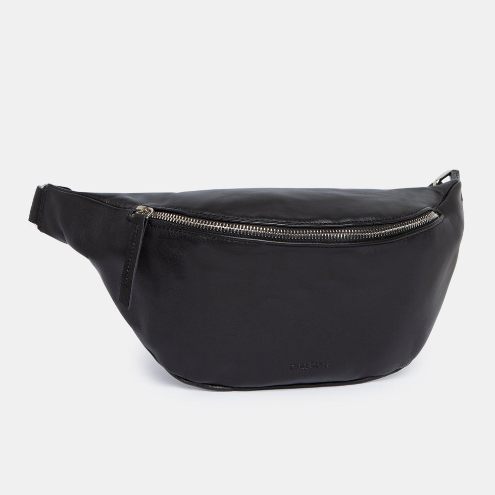 Black Silver Nappa Leather Bag