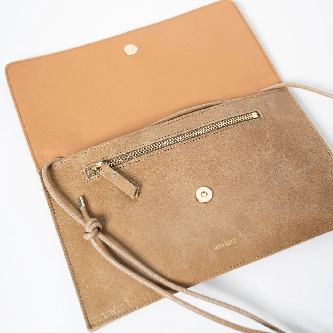 
                  
                    Taupe Stark Thin Clutch Bag
                  
                