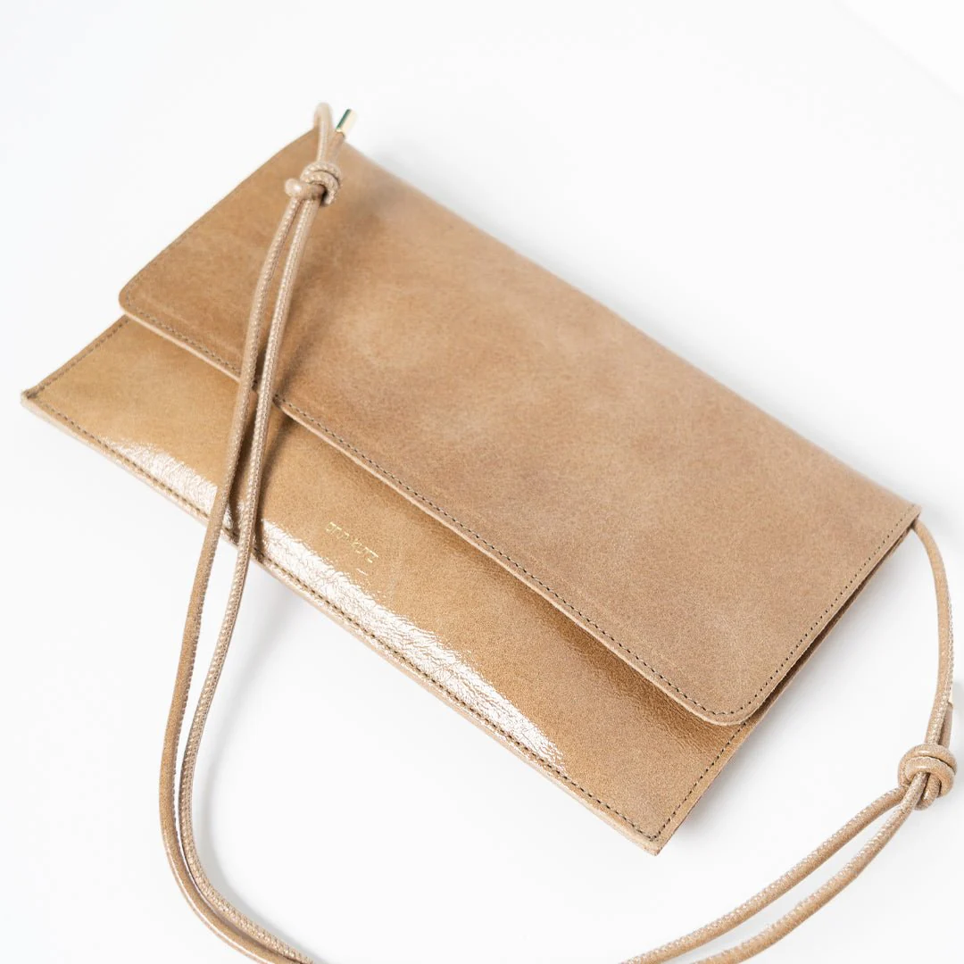
                  
                    Taupe Stark Thin Clutch Bag
                  
                