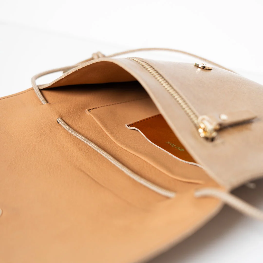 
                  
                    Taupe Stark Thin Clutch Bag
                  
                