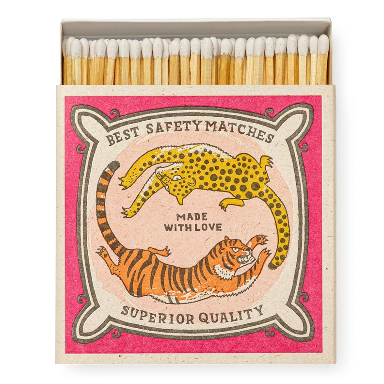 Quadratische Sicherheitsstreichhölzer „Chasing Big Cats“
