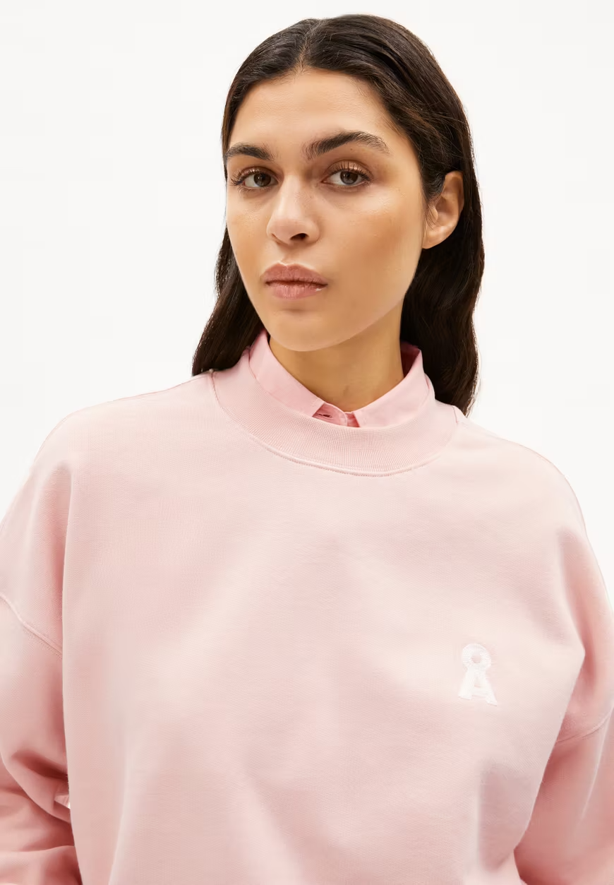 
                  
                    ALIZAA ICONIC Ein Rosalilly-Pullover
                  
                