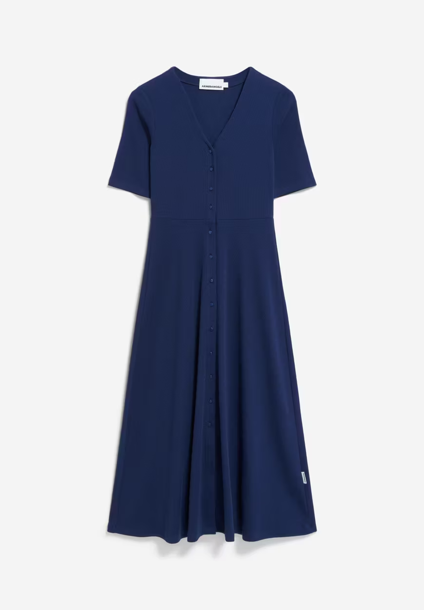 ALURAA Blaues Mittagskleid