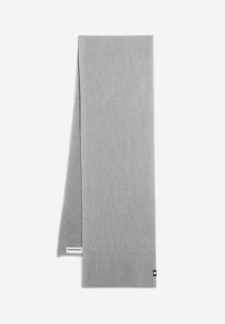 CLAASAS Light Grey Melange Merino Scarf