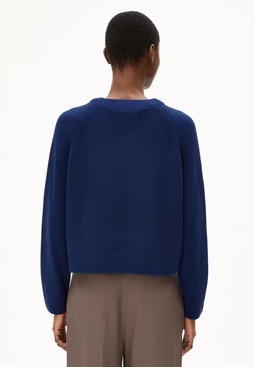 
                  
                    DILIRIAA REGLANA Blauer lockerer Noon-Pullover
                  
                