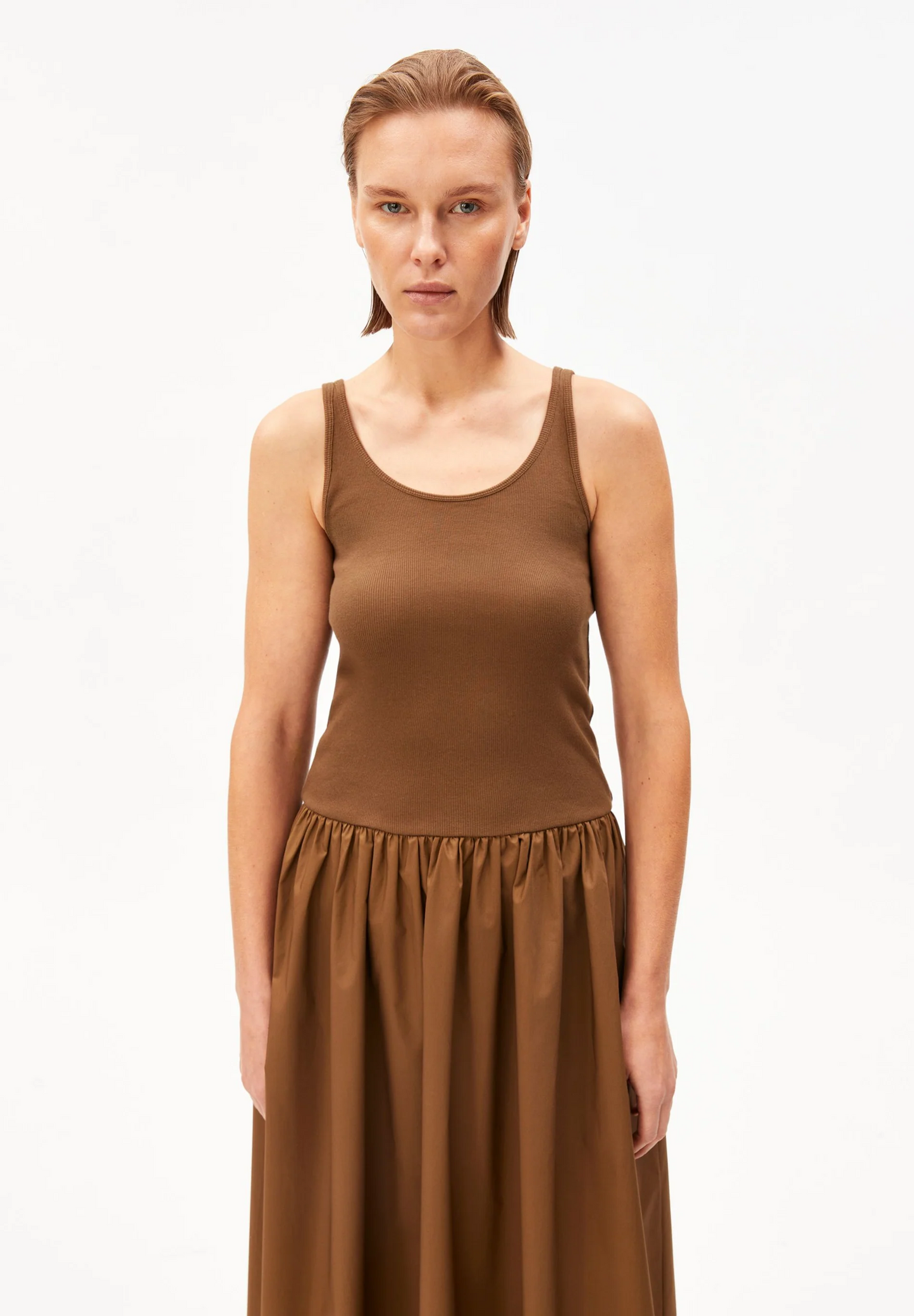 
                  
                    DRIED PALM MATERIAL MIX DRESS
                  
                