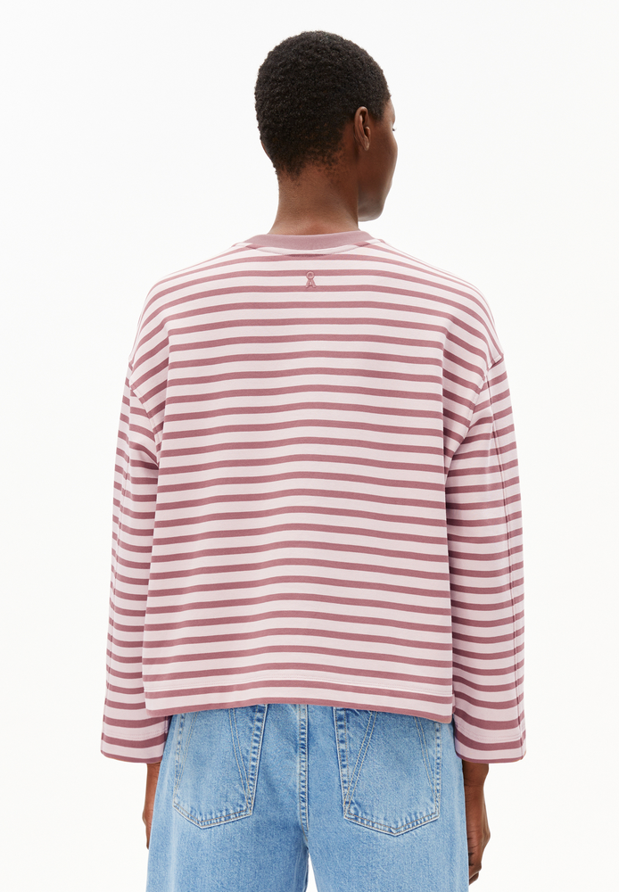 
                  
                    FRANKAA MAARLEN – Pullover mit Streifen in Eistraube und dunkler Beere
                  
                