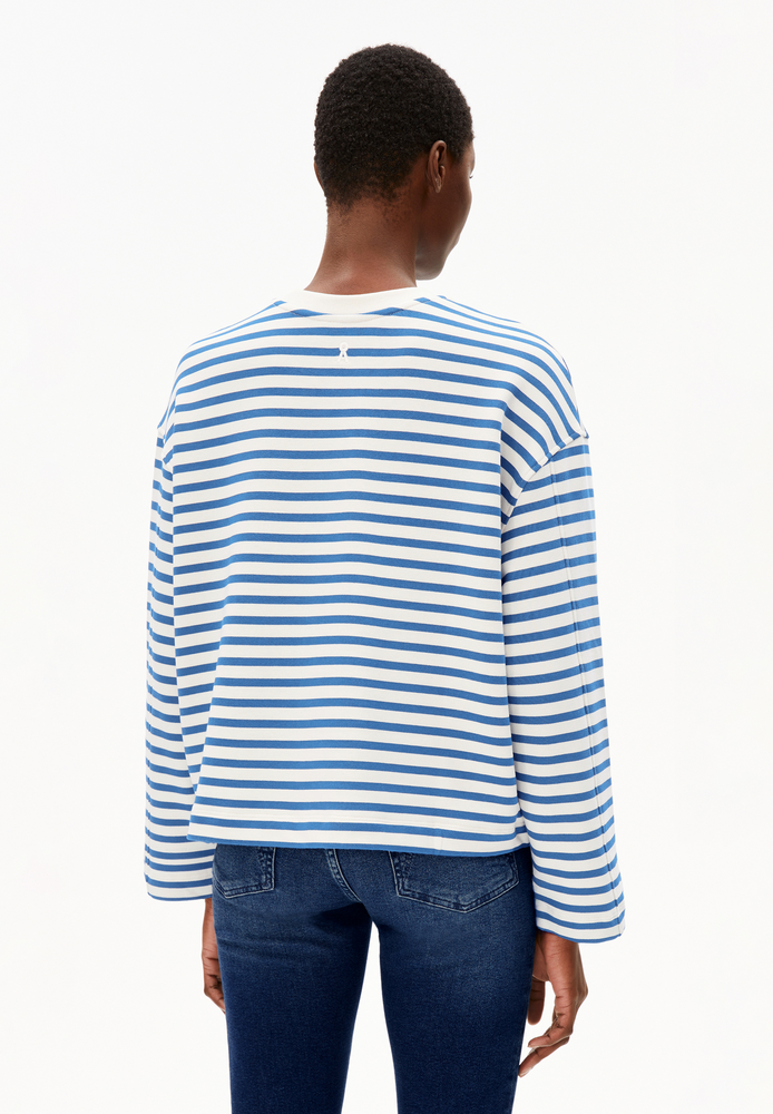 
                  
                    FRANKAA MAARLEN – Ungefärbter Pullover mit dunklen Morgenstreifen
                  
                
