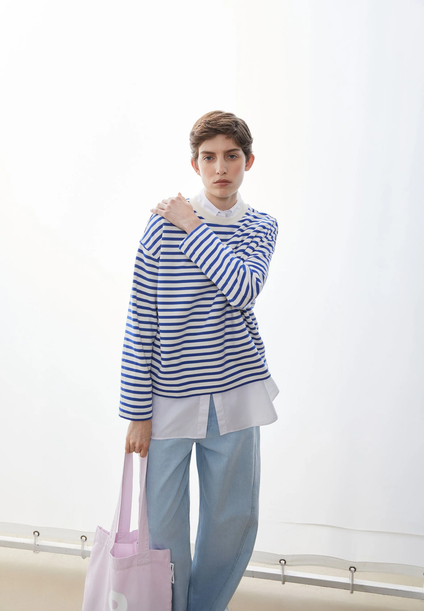 
                  
                    FRANKAA MAARLEN Ungefärbter Dynamo Blue Stripe Pullover
                  
                