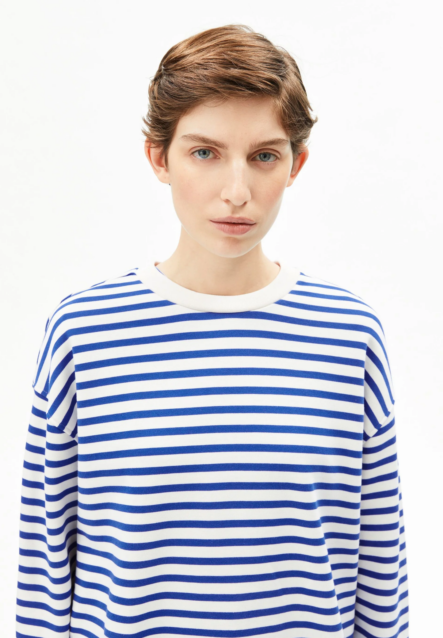 
                  
                    FRANKAA MAARLEN Ungefärbter Dynamo Blue Stripe Pullover
                  
                